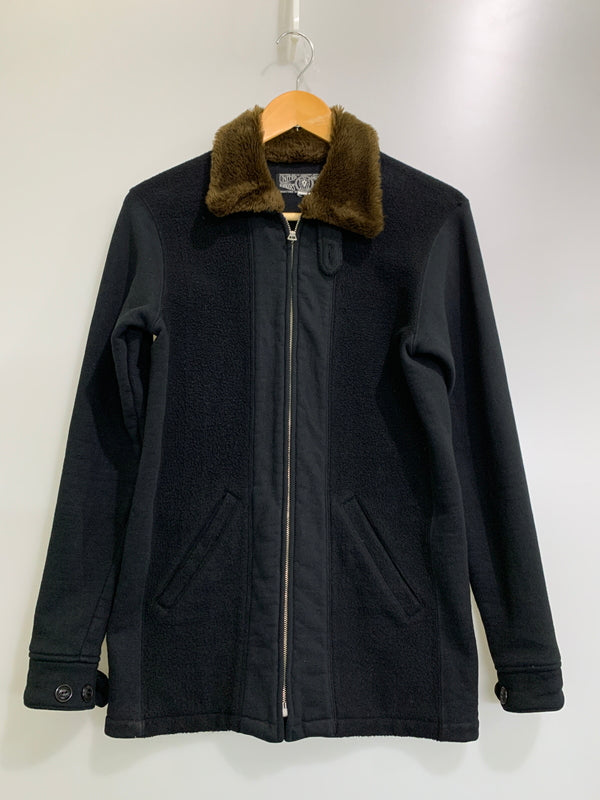 【中古品】【メンズ】 WESTRIDE ウエストライド 襟ボアジップアップジャケットメンズ アウター 145-260704-hu-05-min サイズ：36 カラー：ブラック 万代Net店