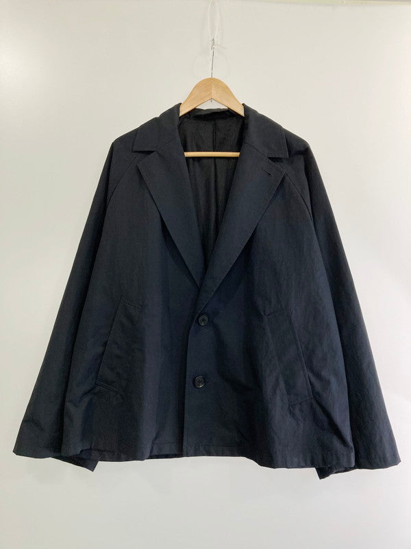 【中古品】【メンズ】 BLANC YM 23SS NYLON OVERSIZE WELT POCKET JKT ブラン ワイエム ナイロン オーバーサイズ ウェルトポケット ジャケット ライトアウター 140-240420-yn-25-min サイズ：S カラー：ブラック 万代Net店