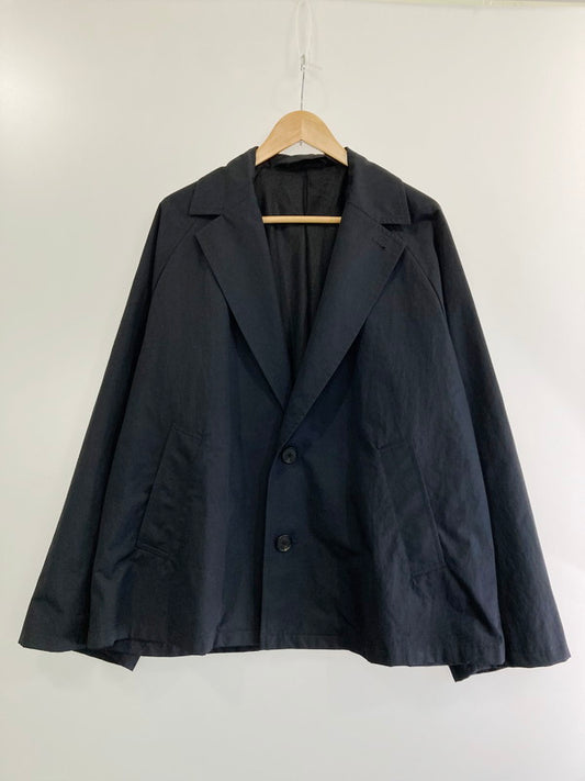 【中古品】【メンズ】  BLANC YM 23SS NYLON OVERSIZE WELT POCKET JKT ブラン ワイエム ナイロン オーバーサイズ ウェルトポケット ジャケット ライトアウター 140-240420-yn-25-min サイズ：S カラー：ブラック 万代Net店