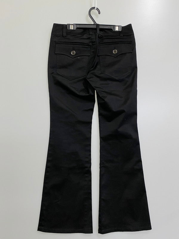 【中古品】【レディース】 BURBERRY BLUE LABEL バーバリーブルーレーベル FQF14-662-10 COTTON PANTS コットンパンツ ボトムス 151-240726-me-11-min サイズ：36 カラー：ブラック 万代Net店