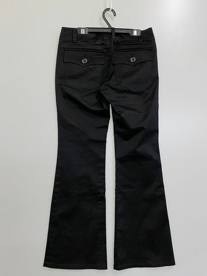 【中古品】【レディース】 BURBERRY BLUE LABEL バーバリーブルーレーベル FQF14-662-10 COTTON PANTS コットンパンツ ボトムス 151-240726-me-11-min サイズ：36 カラー：ブラック 万代Net店
