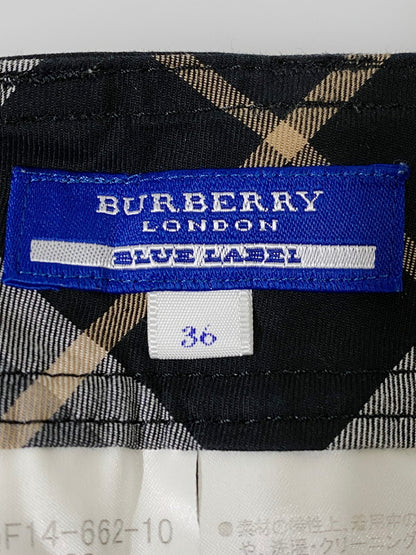 【中古品】【レディース】 BURBERRY BLUE LABEL バーバリーブルーレーベル FQF14-662-10 COTTON PANTS コットンパンツ ボトムス 151-240726-me-11-min サイズ：36 カラー：ブラック 万代Net店