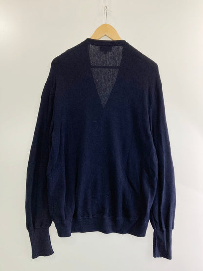 【中古品】【メンズ】  LACOSTE EXCLUSIVE EDITION CARDIGAN AH021PL ラコステエクスクルーシブ エディション BEAMS別注 Vネックカーディガン トップス 140-240420-yn-26-min サイズ：L カラー：ネイビー 万代Net店