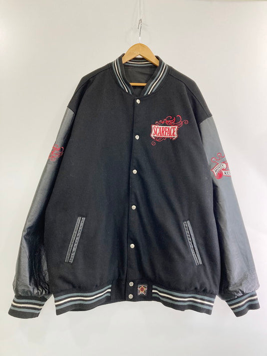 【中古品】【メンズ】  J.H.DESIGN SCARFACE LOOSE REVERSIBLE　STADIUM JACKET ジェイエイチデザイン レースリバーシブル スタジアムジャケット アウター ジャケット  146-240425-jt-08-min サイズ：4X カラー：ブラック 万代Net店