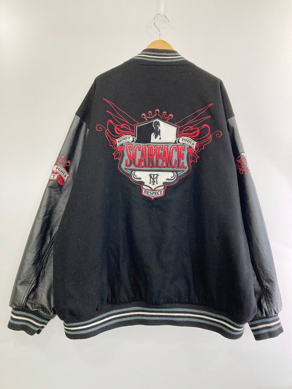 【中古品】【メンズ】  J.H.DESIGN SCARFACE LOOSE REVERSIBLE　STADIUM JACKET ジェイエイチデザイン レースリバーシブル スタジアムジャケット アウター ジャケット  146-240425-jt-08-min サイズ：4X カラー：ブラック 万代Net店