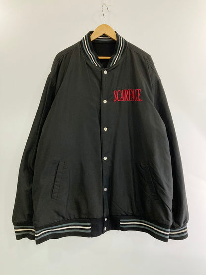 【中古品】【メンズ】  J.H.DESIGN SCARFACE LOOSE REVERSIBLE　STADIUM JACKET ジェイエイチデザイン レースリバーシブル スタジアムジャケット アウター ジャケット  146-240425-jt-08-min サイズ：4X カラー：ブラック 万代Net店