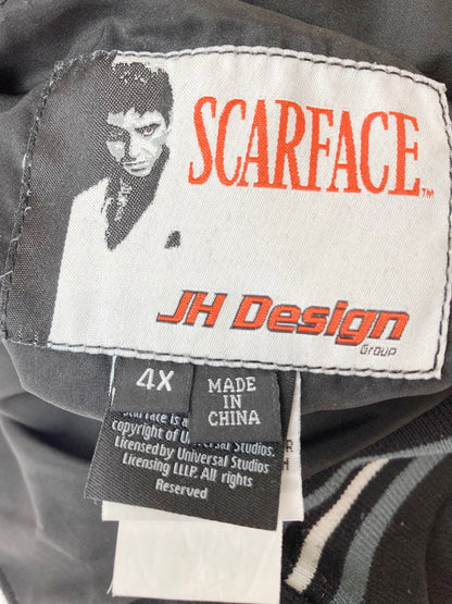 【中古品】【メンズ】  J.H.DESIGN SCARFACE LOOSE REVERSIBLE　STADIUM JACKET ジェイエイチデザイン レースリバーシブル スタジアムジャケット アウター ジャケット  146-240425-jt-08-min サイズ：4X カラー：ブラック 万代Net店