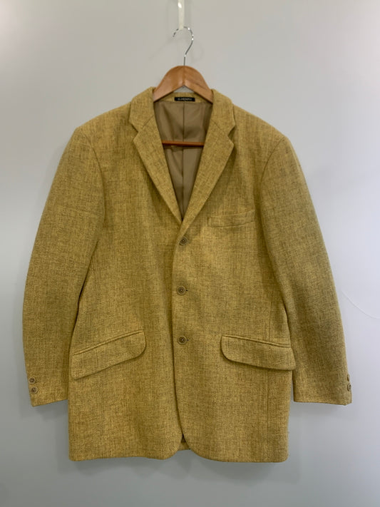 【中古品】【メンズ】 O.HENRY オーヘンリー WOOL TAILORED JACKET ウール テーラード ジャケット アウター 146-260619-jt-29-min サイズ：M カラー：マスタード 万代Net店