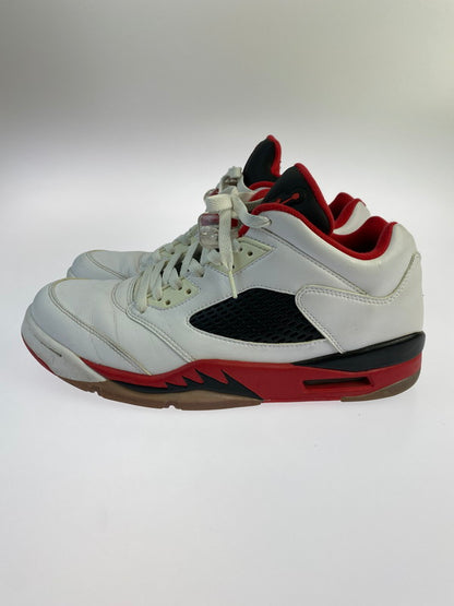 【中古品】【メンズ】 NIKE ナイキ AIR JORDAN 5 RETRO LOW 819171-101 エアージョーダン5 レトロロー スニーカー 靴 160-240422-jt-12-min サイズ：US 10.5 28.5cm カラー：WHITE/FIRE RED-BLACK 万代Net店