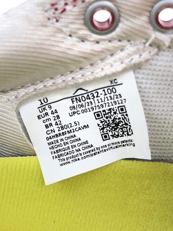 【中古美品】【メンズ】 NIKE ナイキ × TROPHY ROOM トロフィールーム 別注 コラボ AIR JORDAN 1 LOW OG FN0432-100 エアージョーダン1 ロー オリジナル スニーカー 靴 160-241212-SY-01-iwa サイズ：28.0cm カラー：SAIL/BLACK-VARSITY RED-MUSLIN 万代Net店