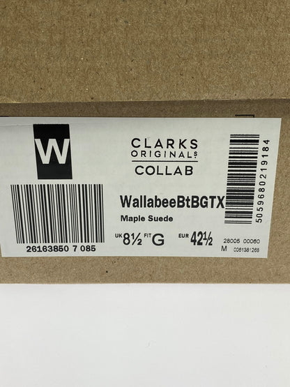 【中古品】【メンズ】  CLARKS ORIGINALS × BEAMS WALLABEE BOOT GORE-TEX 26163850 クラークスオリジナルズ ビームス ワラビーブーツ ゴアテックス 靴 164-240422-yn-21-min サイズ：UK 8 1/2 カラー：MAPLE SUEDE 万代Net店