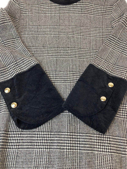 【中古品】【レディース】 ST.CECILIA セントセシリア ウールグレンチェックプルオーバー トップス 171-240424-yn-20-min カラー：ブラック 万代Net店