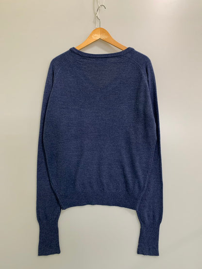 【中古品】【メンズ】 LACOSTE ラコステ V NECK KNIT ヴィンテージ 青ワニ ブイネック ニットセーター 146-260416-AS-25-min サイズ：M カラー：ネイビー 万代Net店
