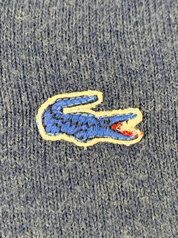 【中古品】【メンズ】 LACOSTE ラコステ V NECK KNIT ヴィンテージ 青ワニ ブイネック ニットセーター 146-260416-AS-25-min サイズ：M カラー：ネイビー 万代Net店