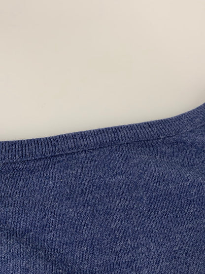 【中古品】【メンズ】 LACOSTE ラコステ V NECK KNIT ヴィンテージ 青ワニ ブイネック ニットセーター 146-260416-AS-25-min サイズ：M カラー：ネイビー 万代Net店