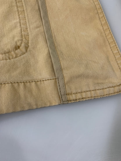 【中古品】【メンズ】 ZIPPO ジッポ COTTON JACKET コットンジャケット ヘリンボーン カバーオール ハンティングジャケット 146-260615-kt-08-min サイズ：L カラー：ベージュ系 万代Net店