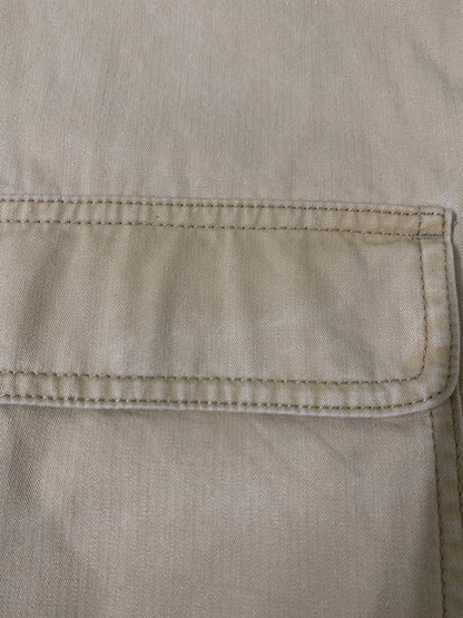 【中古品】【メンズ】 ZIPPO ジッポ COTTON JACKET コットンジャケット ヘリンボーン カバーオール ハンティングジャケット 146-260615-kt-08-min サイズ：L カラー：ベージュ系 万代Net店