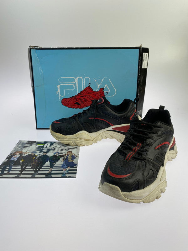 【中古品】【メンズ】 FILA フィラ INTERTION EVANGELION LIMITED SNEAKER スニーカー シューズ 靴 162-240504-ab-8-min サイズ：26.5cm カラー：BLACK 万代Net店