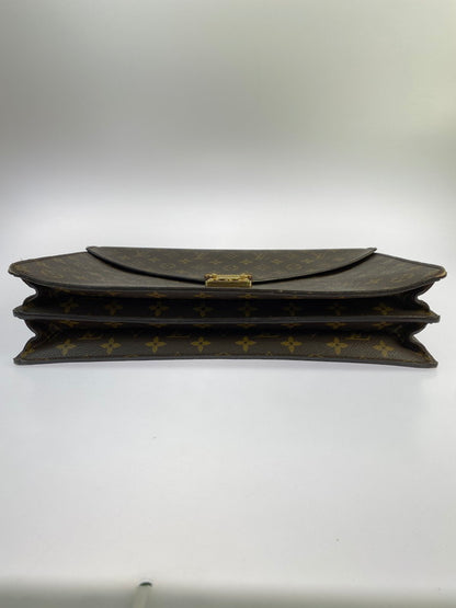 【中古品】【メンズ/レディース】 LOUIS VUITTON ルイ・ヴィトン モノグラム セルヴィエットコンセイエ ブリーフケース M53331 SR1012 ビジネスバッグ 鞄 179-240513-jt-07-min カラー：ブラウン系 万代Net店