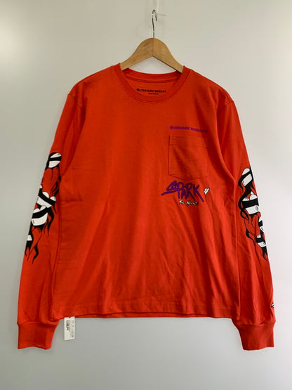 【中古美品】【メンズ】 CHROME HEARTS クロムハーツ 24SS PPO SPARK THE HEART CREWNECK MATTY BOY マッティボーイ プリントスパークザハートスウェット 長袖Tシャツ トップス 190-240516-yn-18-min サイズ：M カラー：レッド 万代Net店