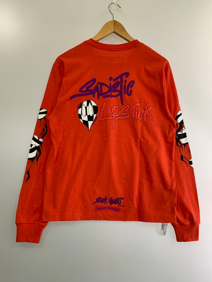 【中古美品】【メンズ】 CHROME HEARTS クロムハーツ 24SS PPO SPARK THE HEART CREWNECK MATTY BOY マッティボーイ プリントスパークザハートスウェット 長袖Tシャツ トップス 190-240516-yn-18-min サイズ：M カラー：レッド 万代Net店