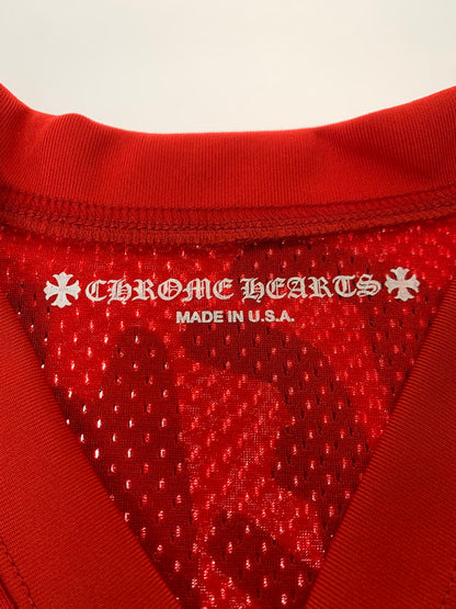 【中古美品】【メンズ】 CHROME HEARTS クロムハーツ 24SS PPO FORM TEAM MESH WARM UP JERSEY TEE MATTY BOY マッティボーイ フォーム チーム メッシュ ウォームアップ ジャージー 長袖Tシャツ トップス 190-240516-yn-26-min サイズ：L カラー：レッド 万代Net店