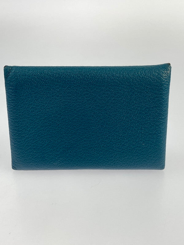 【LIFTる。景品】【中古品】【メンズ/レディース】 HERMES エルメス CALVI VERSO CARD CASE カルヴィ ヴェルソ カードケース 181-240502-yn-01-min カラー：グリーン 万代Net店