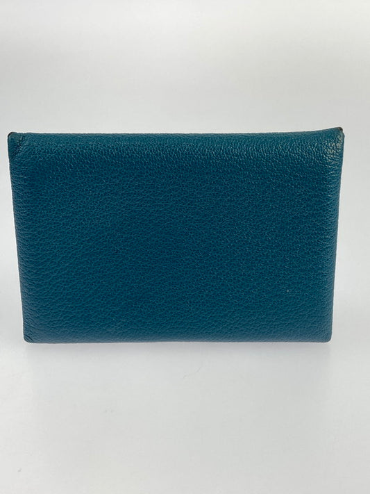 【LIFTる。景品】【中古品】【メンズ/レディース】 HERMES エルメス CALVI VERSO CARD CASE カルヴィ ヴェルソ カードケース 181-240502-yn-01-min カラー：グリーン 万代Net店