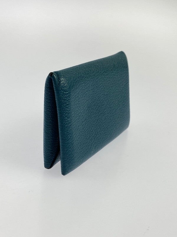 【LIFTる。景品】【中古品】【メンズ/レディース】 HERMES エルメス CALVI VERSO CARD CASE カルヴィ ヴェルソ カードケース 181-240502-yn-01-min カラー：グリーン 万代Net店