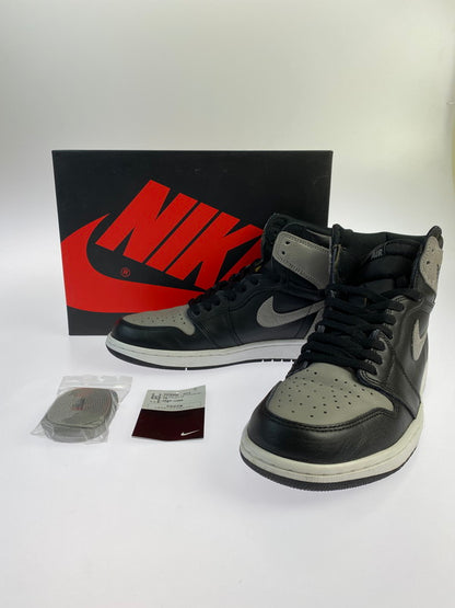 【中古品】【メンズ】 NIKE ナイキ AIR JORDAN 1 RETRO HIGH OG 555088-013 エアジョーダン 1 レトロ ハイ オージー スニーカー 靴 160-240426-yn-01-min サイズ：27.5cm US9.5 カラー：BLACK/MEDIUM GREY-WHITE 万代Net店