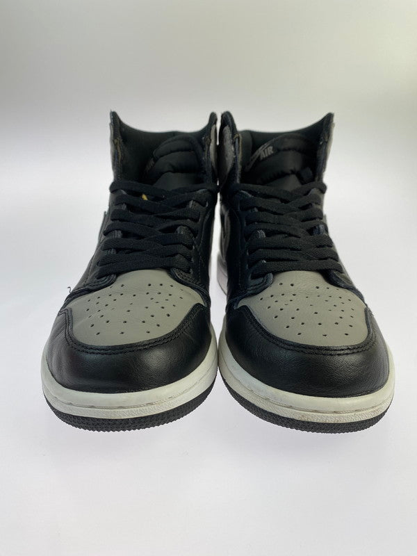 【中古品】【メンズ】 NIKE ナイキ AIR JORDAN 1 RETRO HIGH OG 555088-013 エアジョーダン 1 レトロ ハイ オージー スニーカー 靴 160-240426-yn-01-min サイズ：27.5cm US9.5 カラー：BLACK/MEDIUM GREY-WHITE 万代Net店