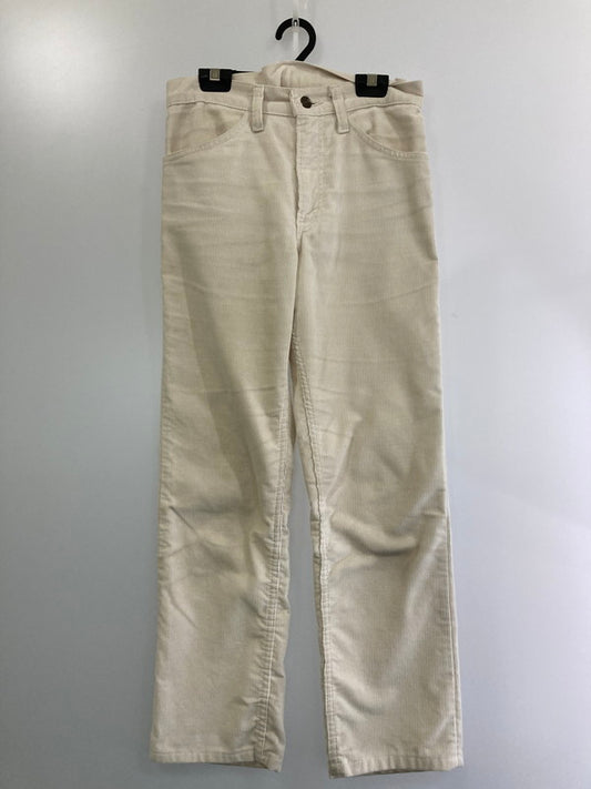 【中古品】【レディース】 Levi's リーバイス 519-1568 白タブ 85年製造 80S 519 CORDUROY PANT コーデュロイパンツ ボトムス 171-241216-me-40-min サイズ：28×30 カラー：ホワイト 万代Net店