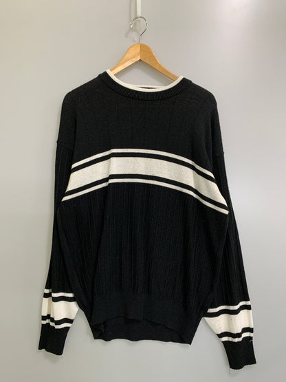 【中古品】【メンズ】 MCM LEGERE エムシーエム レジェール L/S KNIT ロングスリーブニット 長袖 トップス 146-260617-yn-15-min サイズ：LL カラー：ブラック 万代Net店