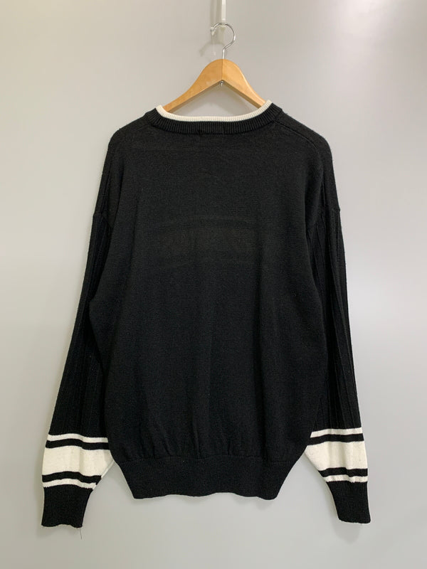 【中古品】【メンズ】 MCM LEGERE エムシーエム レジェール L/S KNIT ロングスリーブニット 長袖 トップス 146-260617-yn-15-min サイズ：LL カラー：ブラック 万代Net店