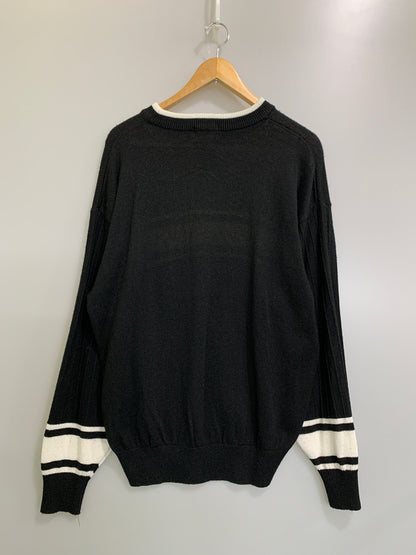 【中古品】【メンズ】 MCM LEGERE エムシーエム レジェール L/S KNIT ロングスリーブニット 長袖 トップス 146-260617-yn-15-min サイズ：LL カラー：ブラック 万代Net店