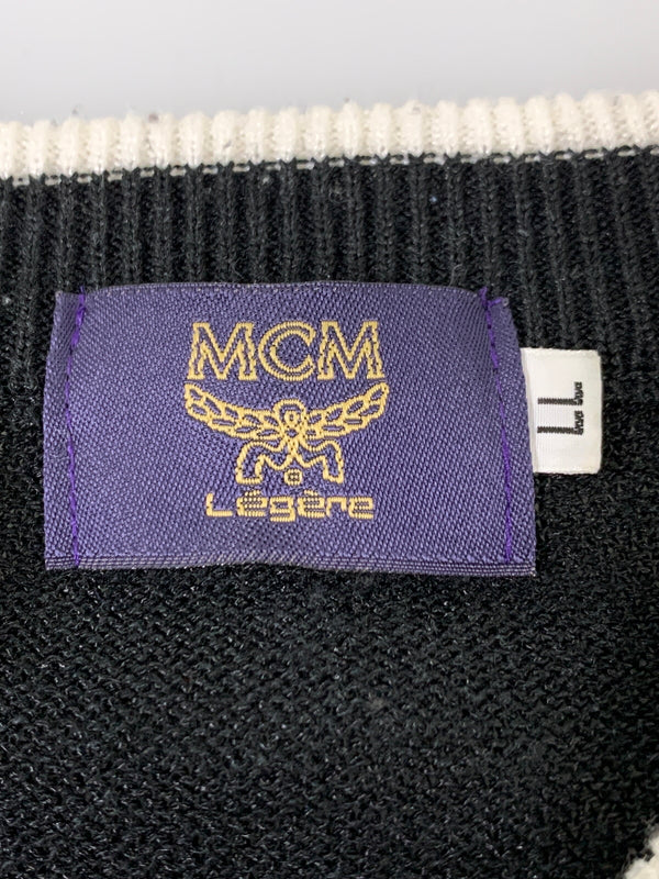 【中古品】【メンズ】 MCM LEGERE エムシーエム レジェール L/S KNIT ロングスリーブニット 長袖 トップス 146-260617-yn-15-min サイズ：LL カラー：ブラック 万代Net店