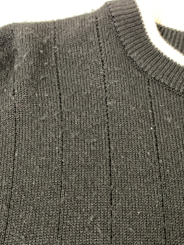 【中古品】【メンズ】 MCM LEGERE エムシーエム レジェール L/S KNIT ロングスリーブニット 長袖 トップス 146-260617-yn-15-min サイズ：LL カラー：ブラック 万代Net店