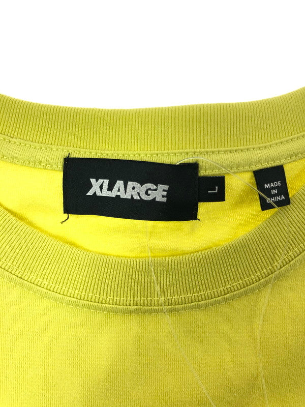 【中古品】【メンズ】 X-LARGE エクストラ ラージ S/S TEE ショートスリーブ Tシャツ 半袖Tシャツ トップス 150-260510-rt-09-tag サイズ：L カラー：イエロー 万代Net店