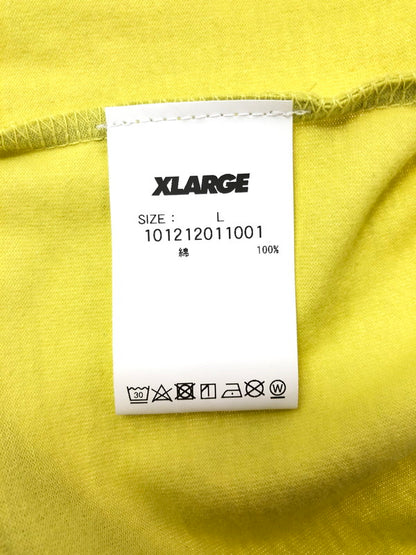 【中古品】【メンズ】 X-LARGE エクストラ ラージ S/S TEE ショートスリーブ Tシャツ 半袖Tシャツ トップス 150-260510-rt-09-tag サイズ：L カラー：イエロー 万代Net店