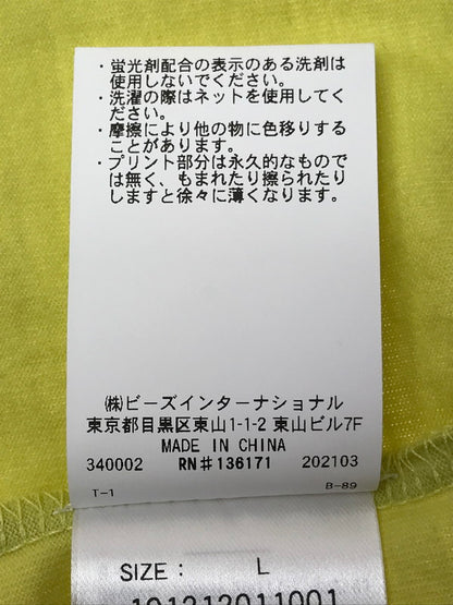 【中古品】【メンズ】 X-LARGE エクストラ ラージ S/S TEE ショートスリーブ Tシャツ 半袖Tシャツ トップス 150-260510-rt-09-tag サイズ：L カラー：イエロー 万代Net店