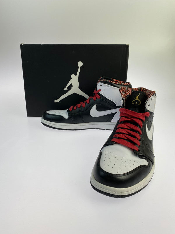 【中古美品】NIKE ナイキ 539542-035 AIR JORDAN 1 RETRO HIGH RTTG SNEAKER スニーカー シューズ 靴 160-240504-ab-4-min サイズ：28cm カラー：BLACK/MTLLC GOLD-WHITE-GYM RD 万代Net店