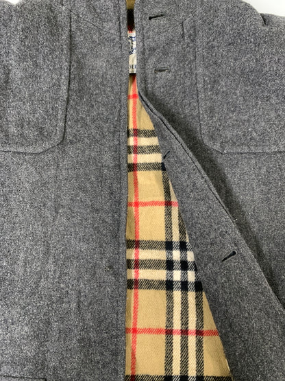 【現状渡し品】【メンズ】 BURBERRY'S バーバリーズ 90’S WOOL HOODED COAT ウールフーデッドコート アウター ヴィンテージ 141-260729-AS-10-min サイズ：不明 下記参照 カラー：グレー 万代Net店