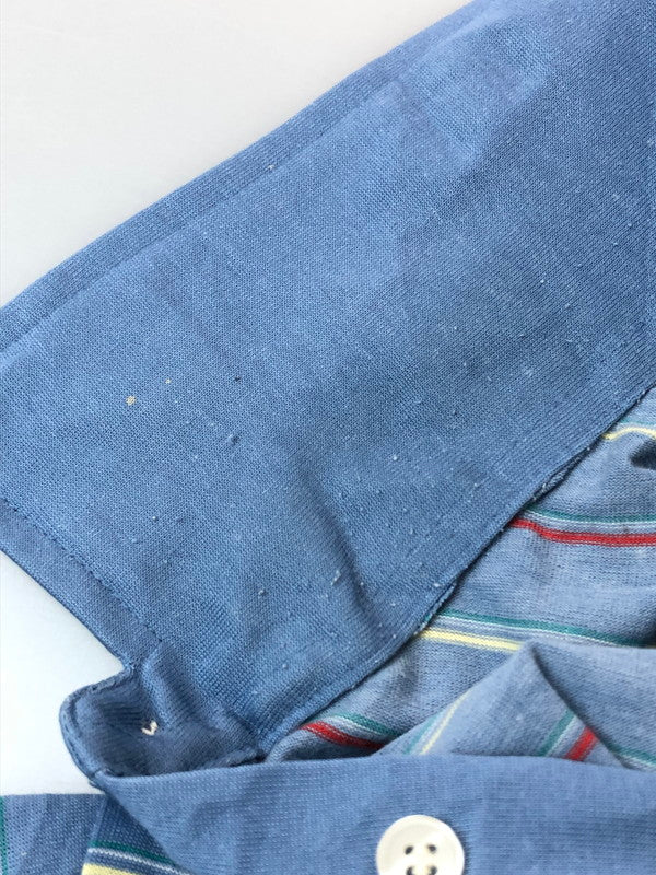 【現状渡し品】【メンズ】 TOWNCRAFT タウンクラフト BORDER POLO SHIRT ボーダーポロシャツ 146-260423-zi-20-min サイズ：XL カラー：ブルー系 万代Net店