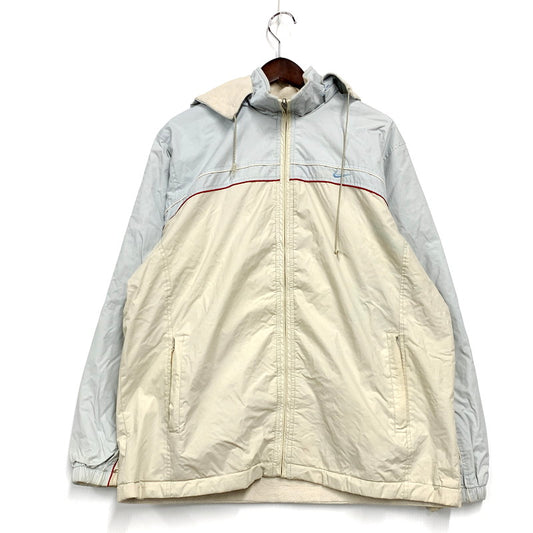 【中古品】【メンズ】 NIKE ナイキ 00S NYLONS JACKET 00年代 ナイロンジャケット アウター 長袖 146-240831-ma-04-izu サイズ：XL カラー：水色×オフホワイト 万代Net店