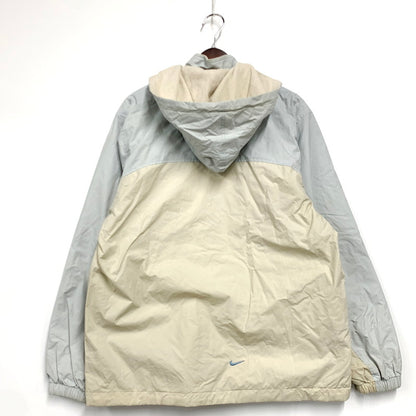 【中古品】【メンズ】 NIKE ナイキ 00S NYLONS JACKET 00年代 ナイロンジャケット アウター 長袖 146-240831-ma-04-izu サイズ：XL カラー：水色×オフホワイト 万代Net店