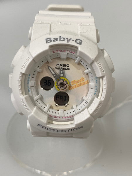 【中古美品】【メンズ/レディース】 Baby-G ベイビージー BA-120T-7ADR アナデジ クォーツ腕時計 ウォッチ カシオ CASIO 196-241129-me-01-min カラー：ホワイト 万代Net店