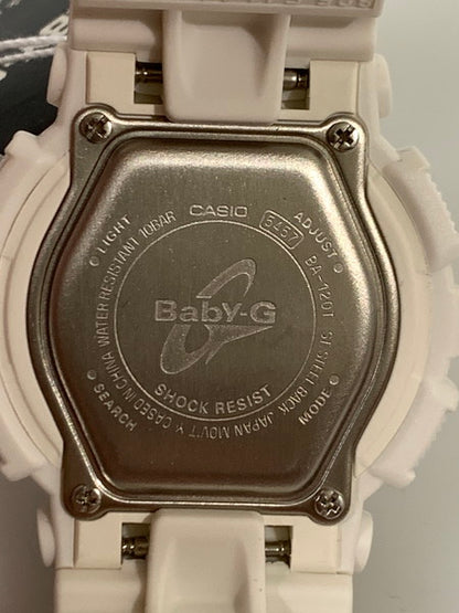 【中古美品】【メンズ/レディース】 Baby-G ベイビージー BA-120T-7ADR アナデジ クォーツ腕時計 ウォッチ カシオ CASIO 196-241129-me-01-min カラー：ホワイト 万代Net店