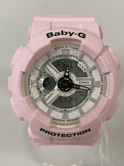 【LIFTる。景品】【中古品】【レディース】 CASIO カシオ  BABY-G ベビー-ジー アナデジ クォーツ腕時計 BA-110BE-4ADR レディース 腕時計 ベビーG 196-241129-em-01-min カラー：ピンク 万代Net店