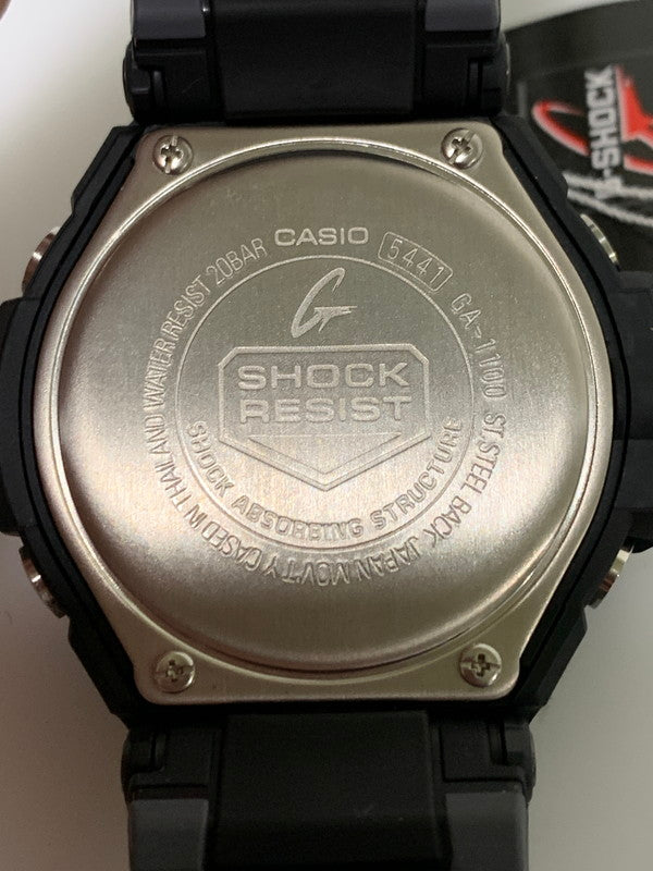 【中古美品】【メンズ/レディース】 CASIO カシオ G-SHOCK GRAVITY MASTER GA-1100-1A1DR ジーショック グラビティマスター アナデジ クォーツ腕時計 196-260715-yn-37-min カラー：ブラック 万代Net店