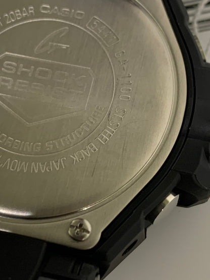 【中古美品】【メンズ/レディース】 CASIO カシオ G-SHOCK GRAVITY MASTER GA-1100-1A1DR ジーショック グラビティマスター アナデジ クォーツ腕時計 196-260715-yn-37-min カラー：ブラック 万代Net店